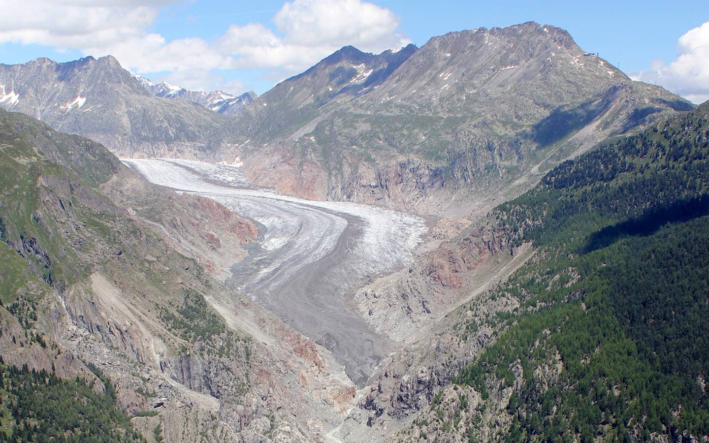 Le glacier d'Aletsch en 2014